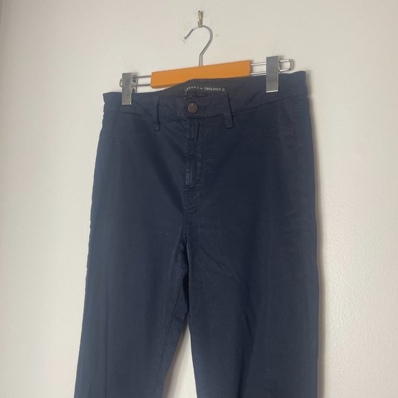 J Brand for Trilogy Navy High Rise Skinny Jeggings Size 27 Neutral Classic - Picture 4 of 11